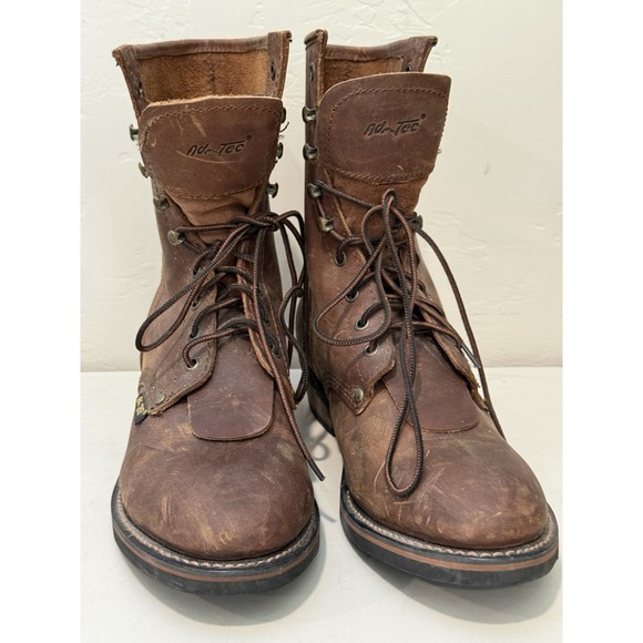 Ad-Tec 9224 Men\'s Brown Leather Water Resistant Packer Kiltie Work Boots main image 8